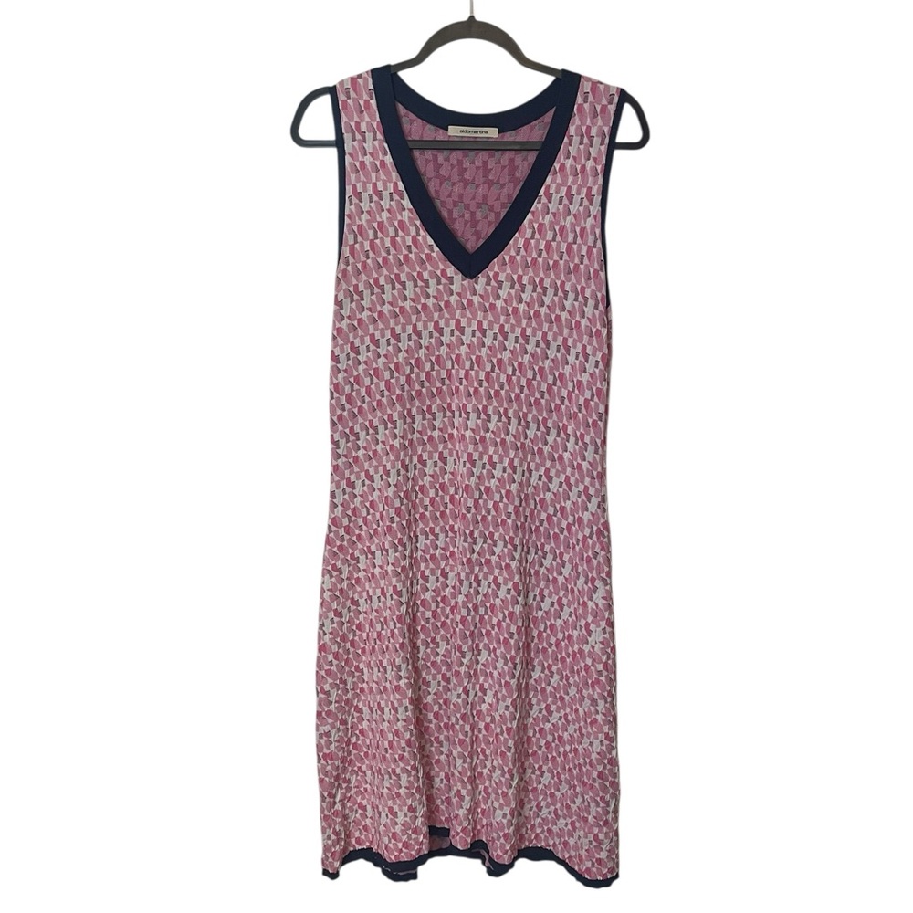 Aldo Martins Pink and Navy Knit Dress